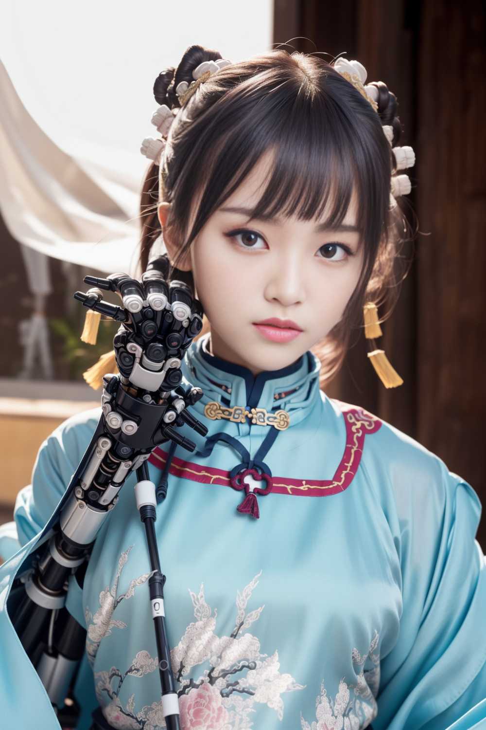 赛博美女