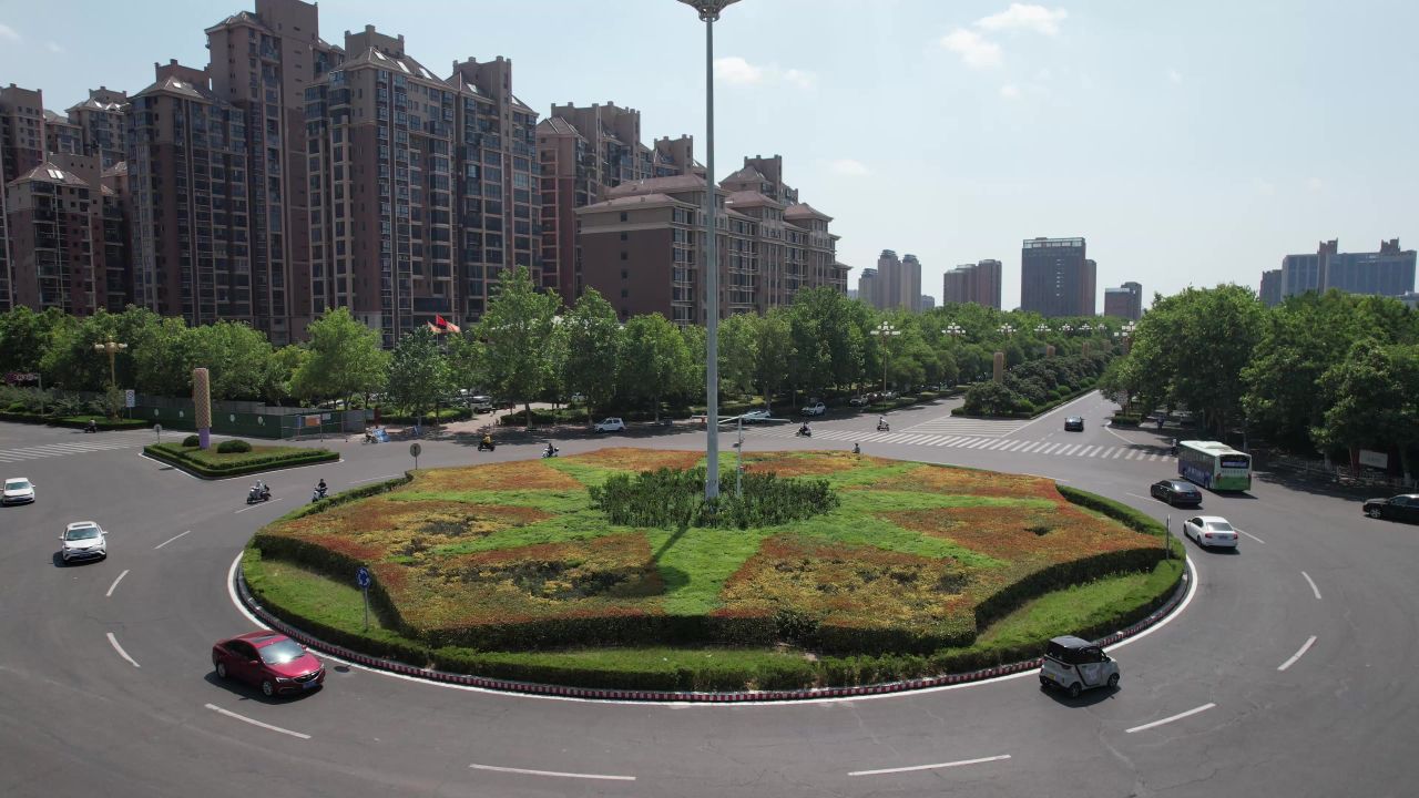 河南许昌城市风光地标建筑航拍 