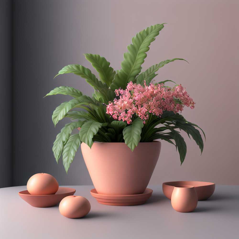 绿植花瓶摆放场景
