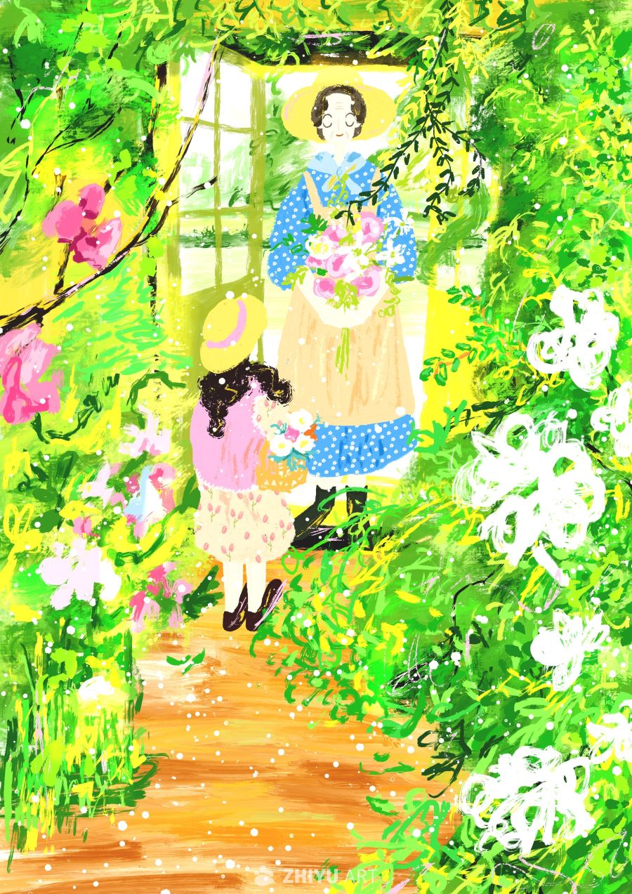 原创治愈插画作品素材四季节气节日自然 109