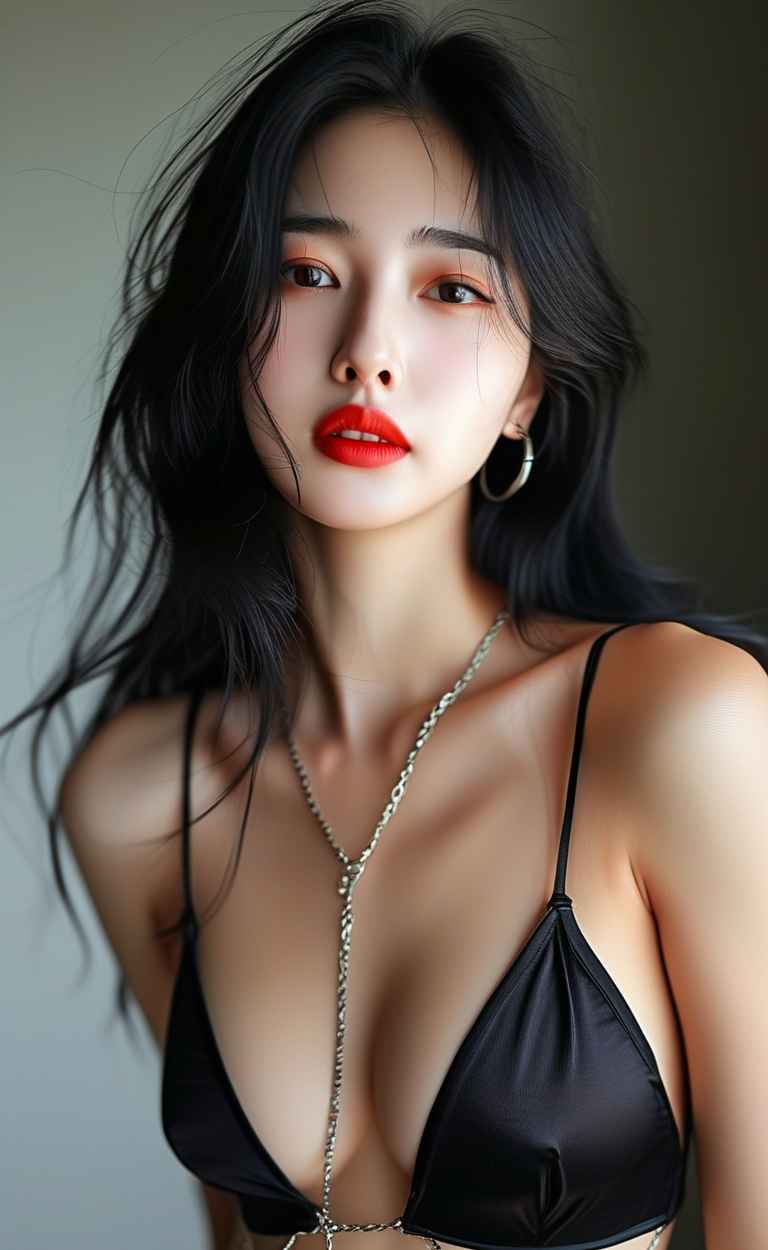 黑色美女性感特写 11