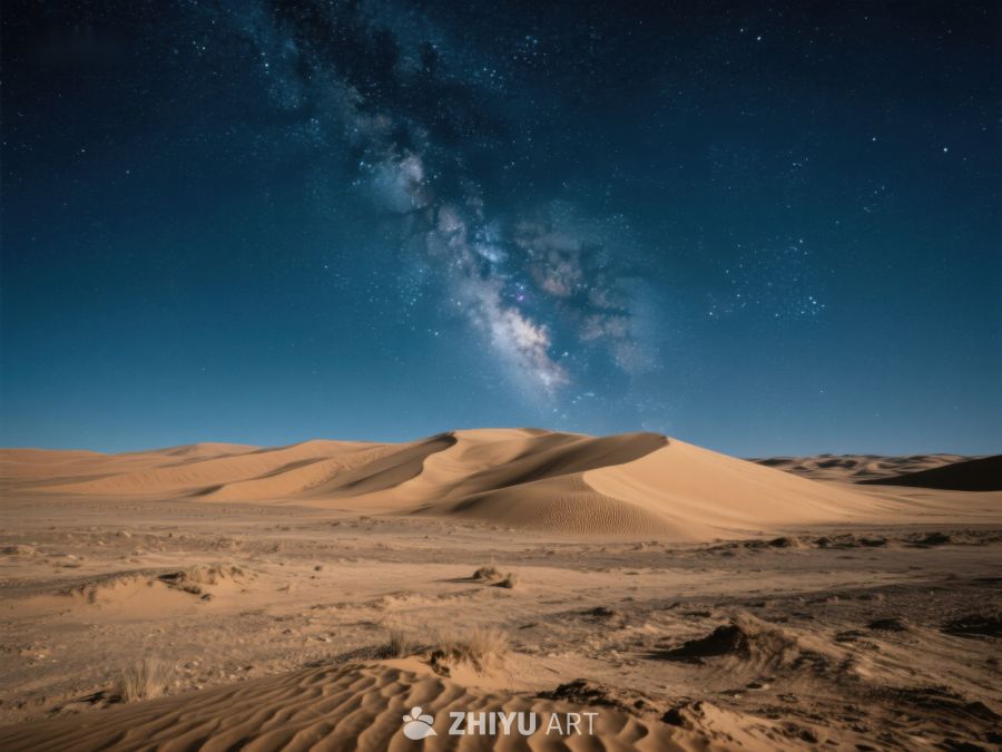 沙漠夜景：银河横跨星空 91
