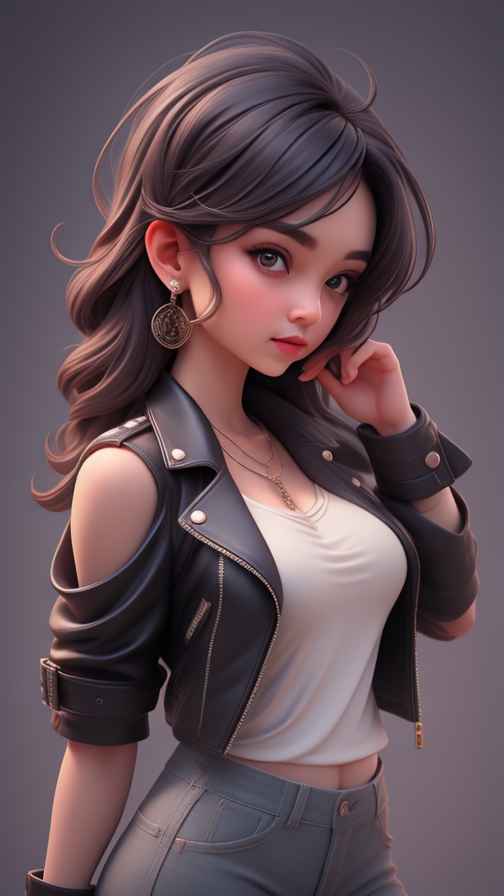 穿牛仔的女孩