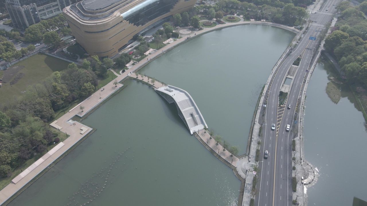 航拍-杭州-景澜酒店-城市-风景 8