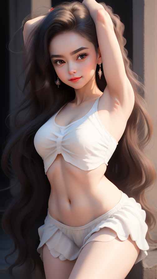 美女身材好看穿什么都好看