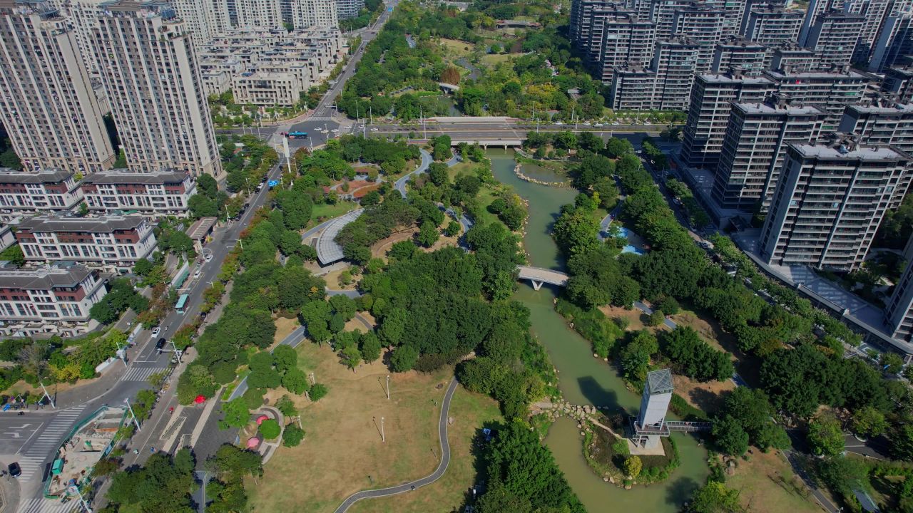 航拍福州鹤林生态公园景观 8