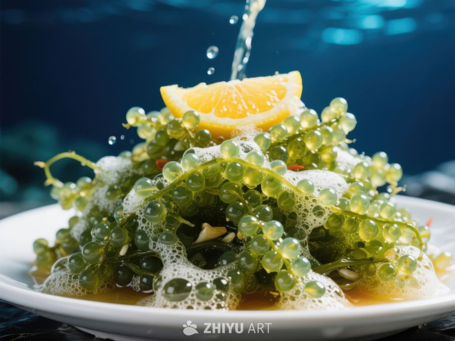 海葡萄配橙片，水花四溅 203