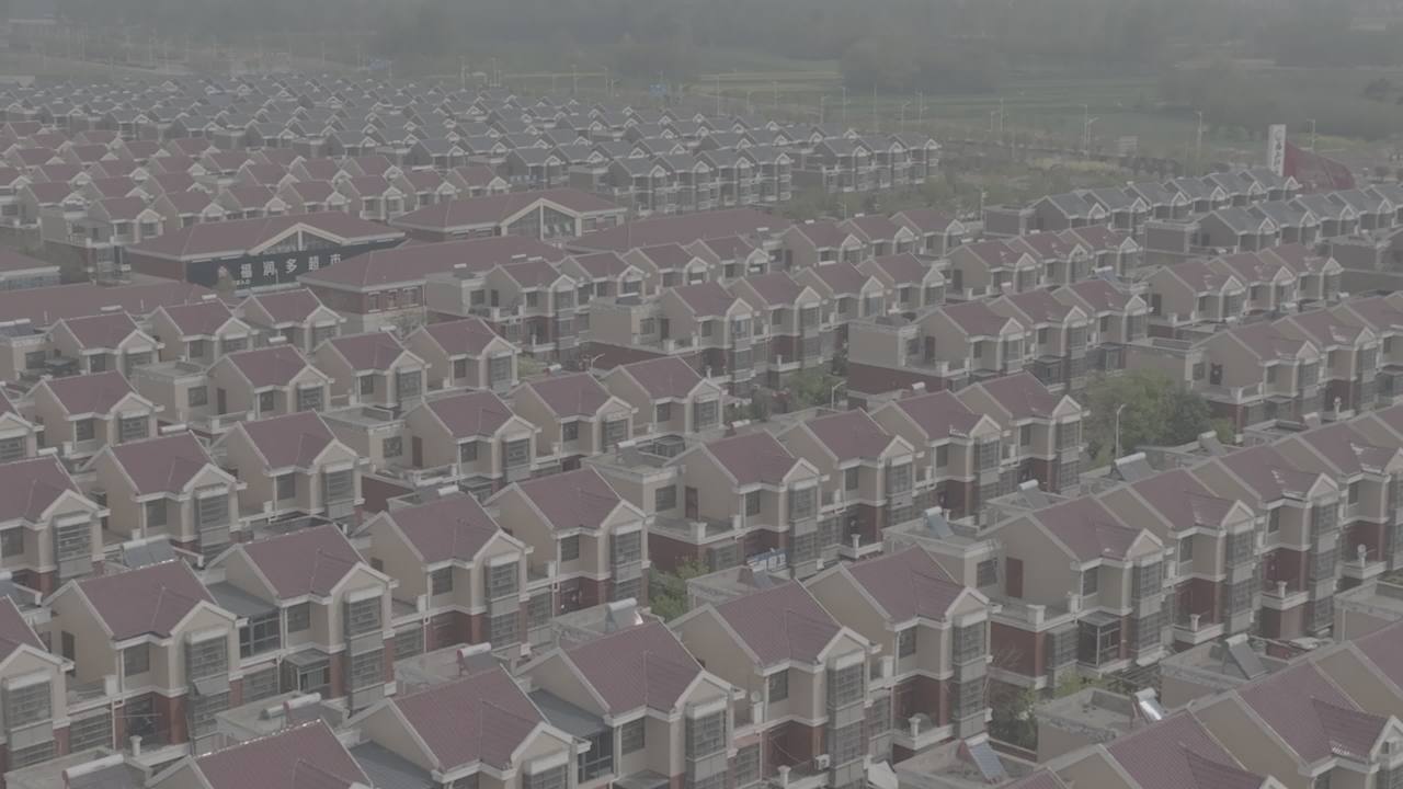 密集住宅区航拍