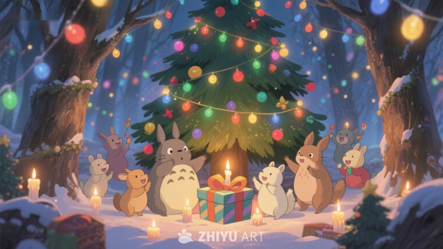 森林中的温馨圣诞夜 177