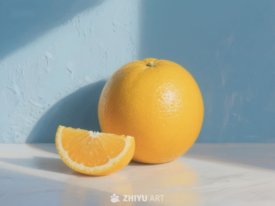 橙子与切片，阳光下的清新 58