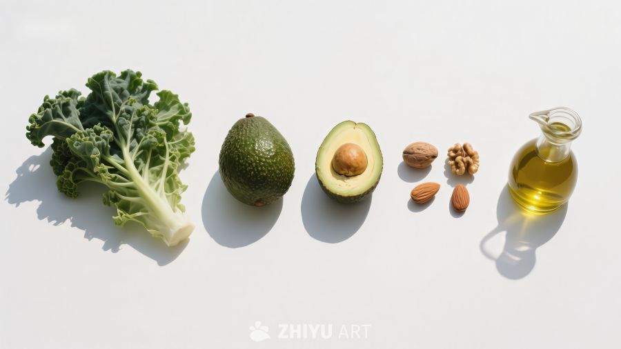 健康食材排列展示