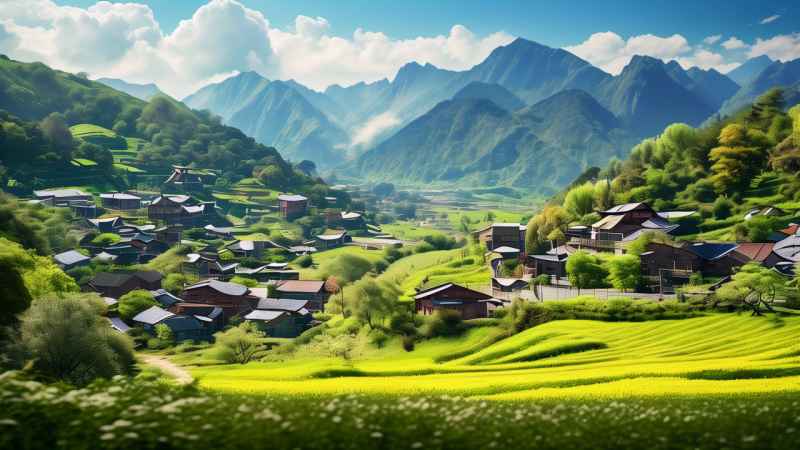 山间春色：山脚下的田野上 1