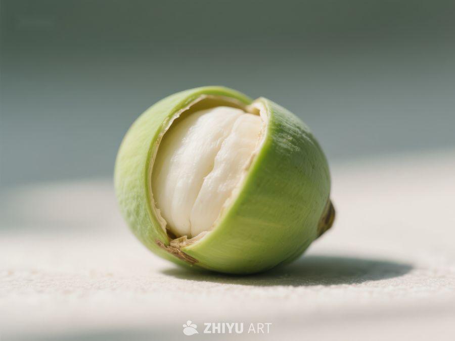 新鲜莲子剖面特写 515