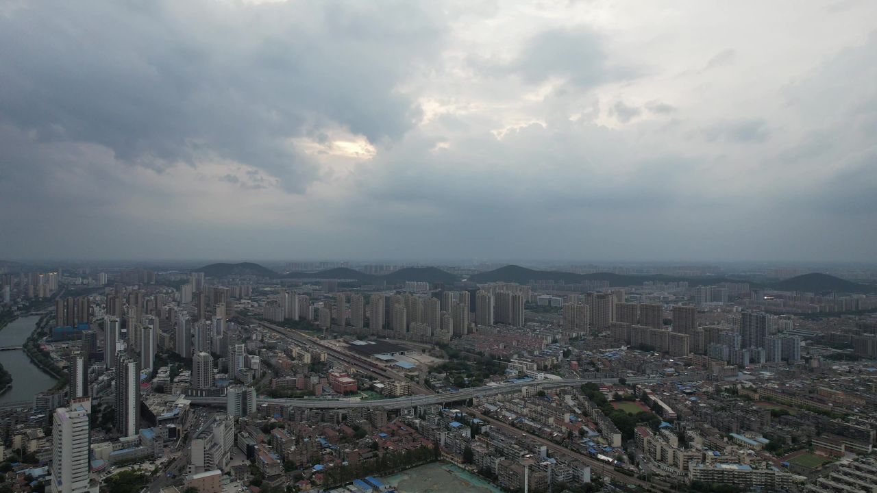 江苏徐州城市大景高楼航拍