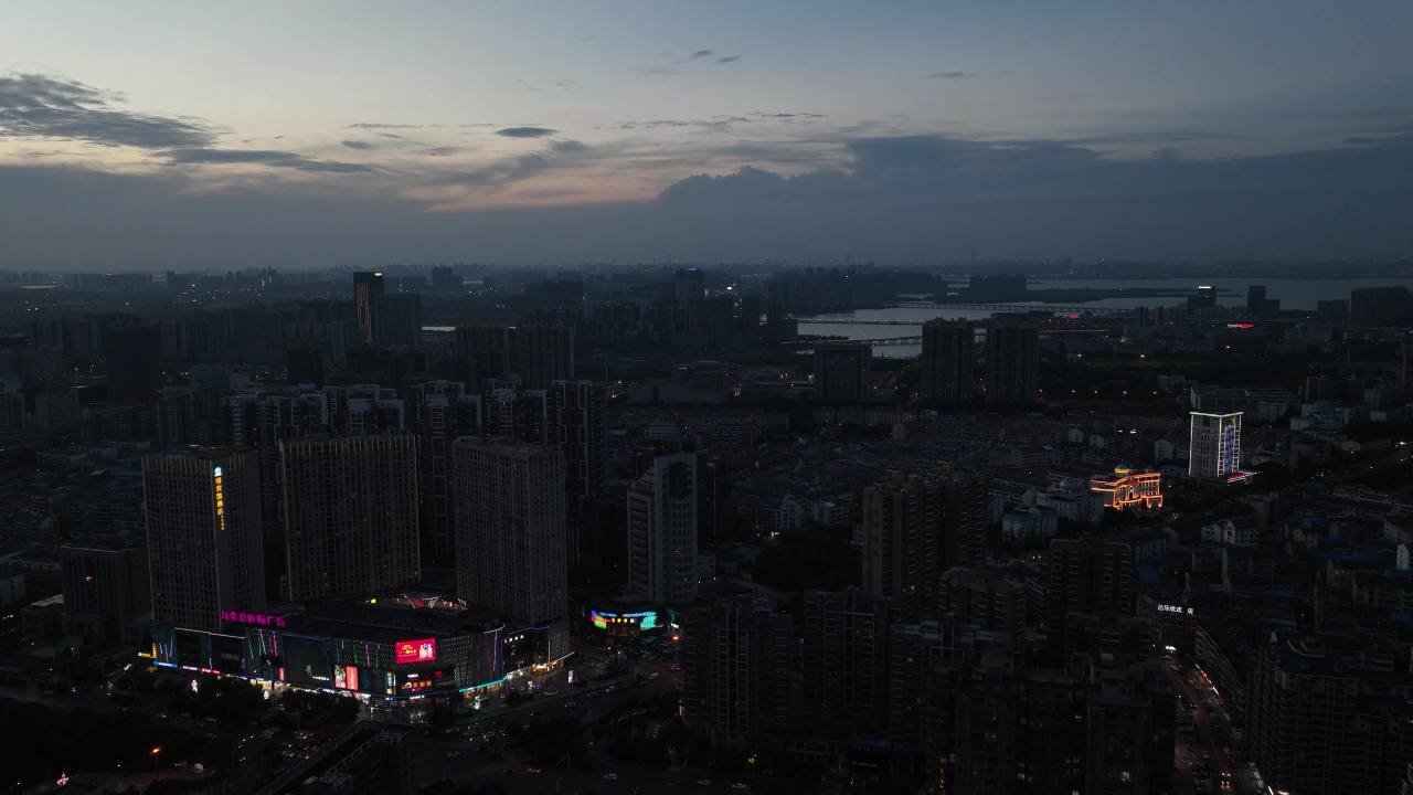 航拍武汉江夏区