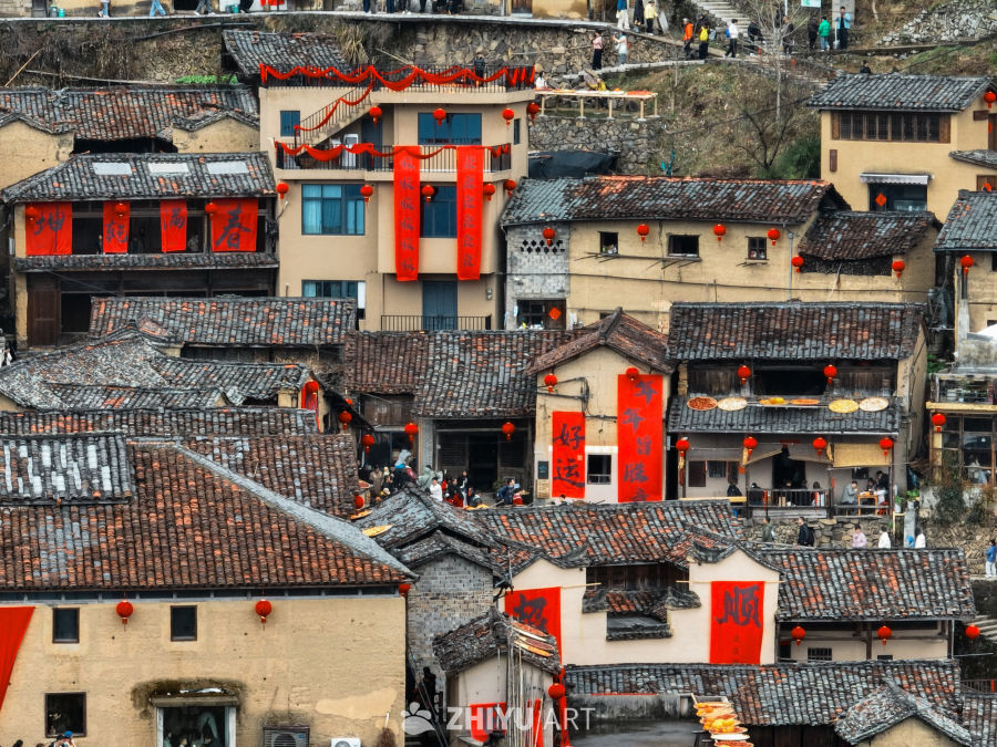 航拍浙江丽水松阳陈家铺村 16