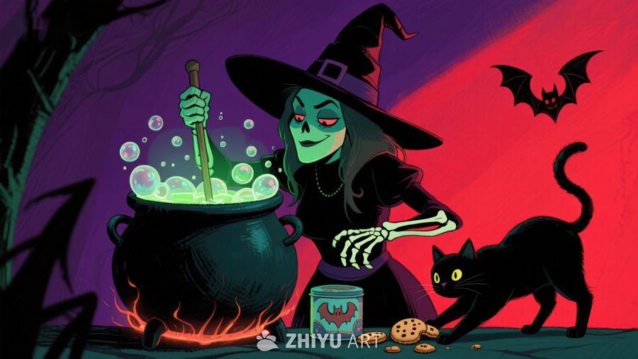 女巫与黑猫的魔法之夜