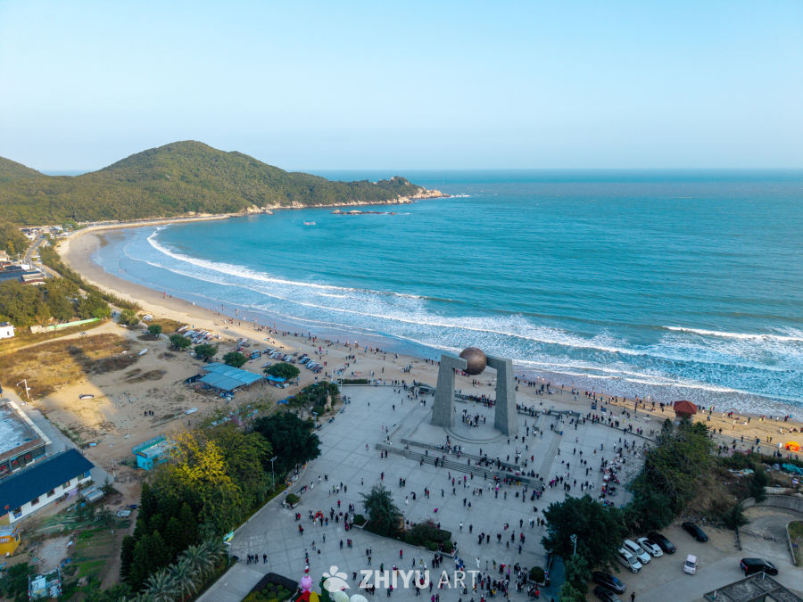 海滨广场航拍美景