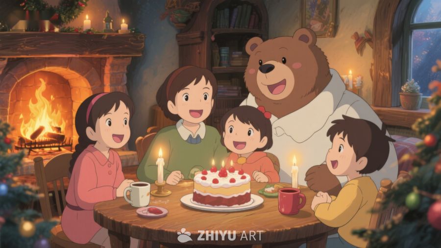 温馨家庭共庆生日 257