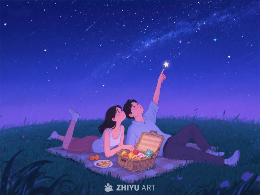 夜空下的浪漫野餐 1028