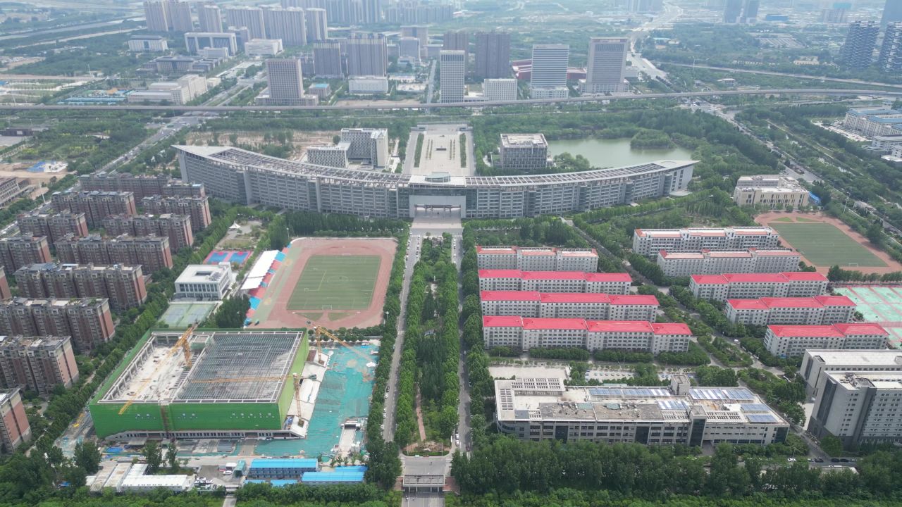 河南郑州城市风光航拍