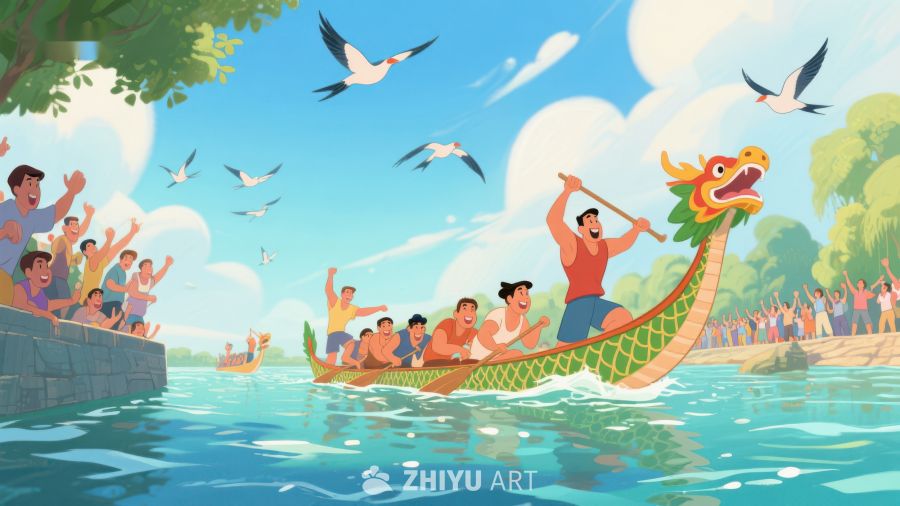 龙舟竞渡，欢声雷动 262