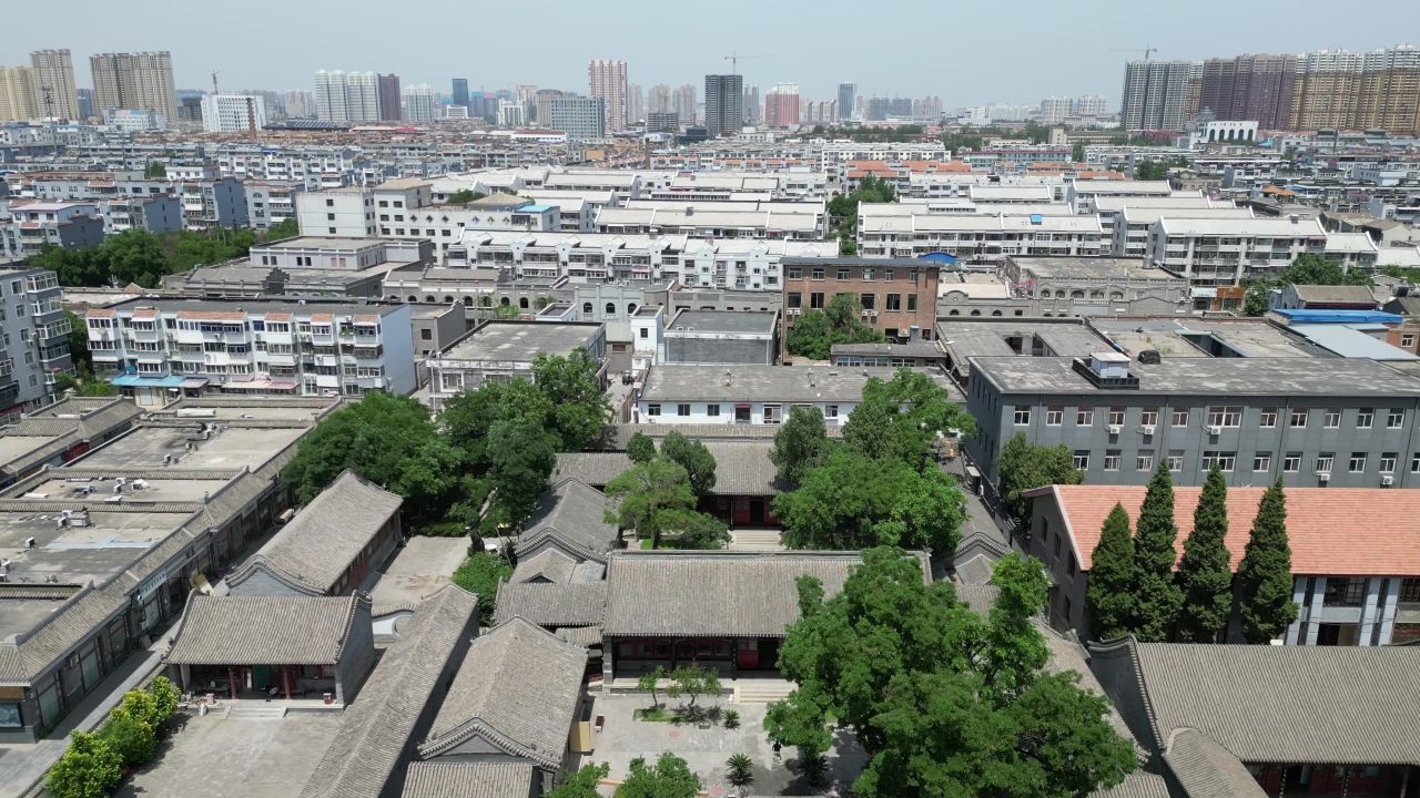 航拍河北保定总督府