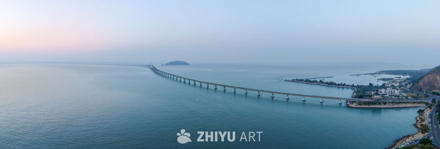 跨海大桥日出美景