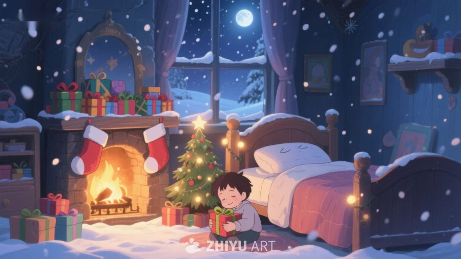 温馨圣诞夜，童心伴礼物 308