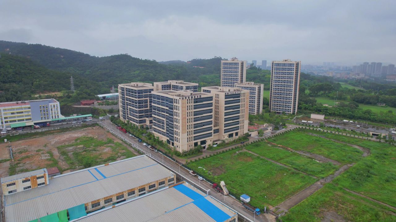 航拍厦门常青藤科技园
