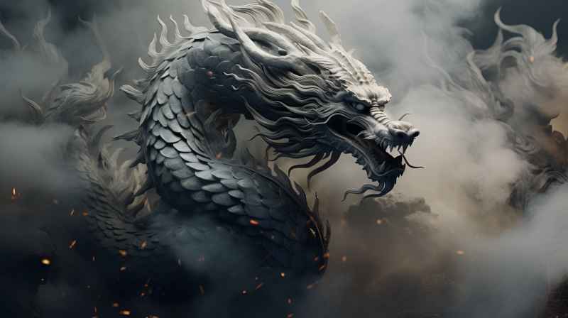 龙年，中国龙，背景图