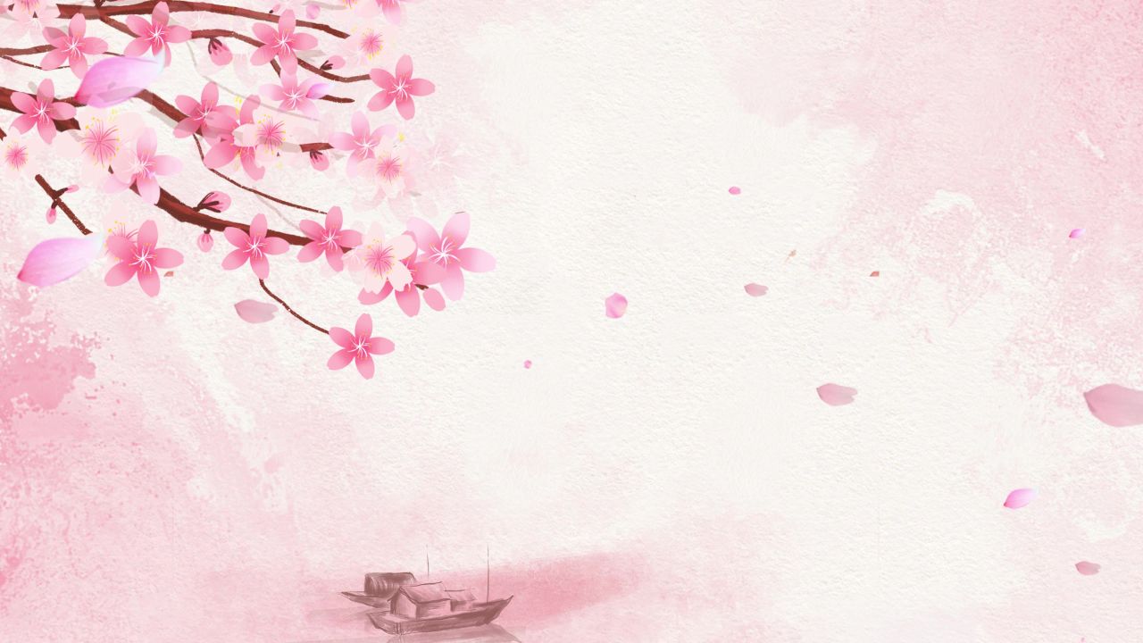 唯美桃花背景视频 112