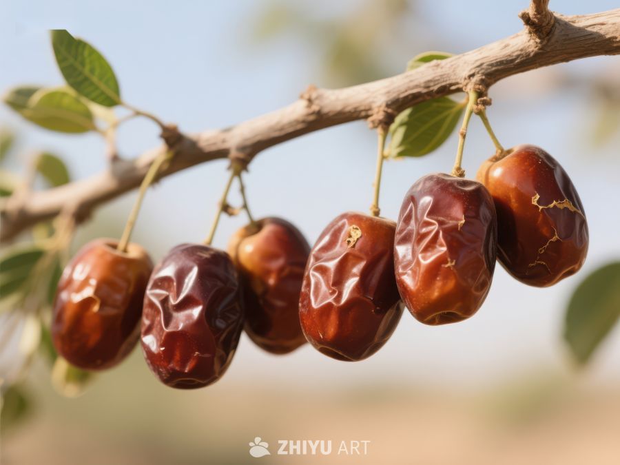 枝头挂满成熟的红枣 776