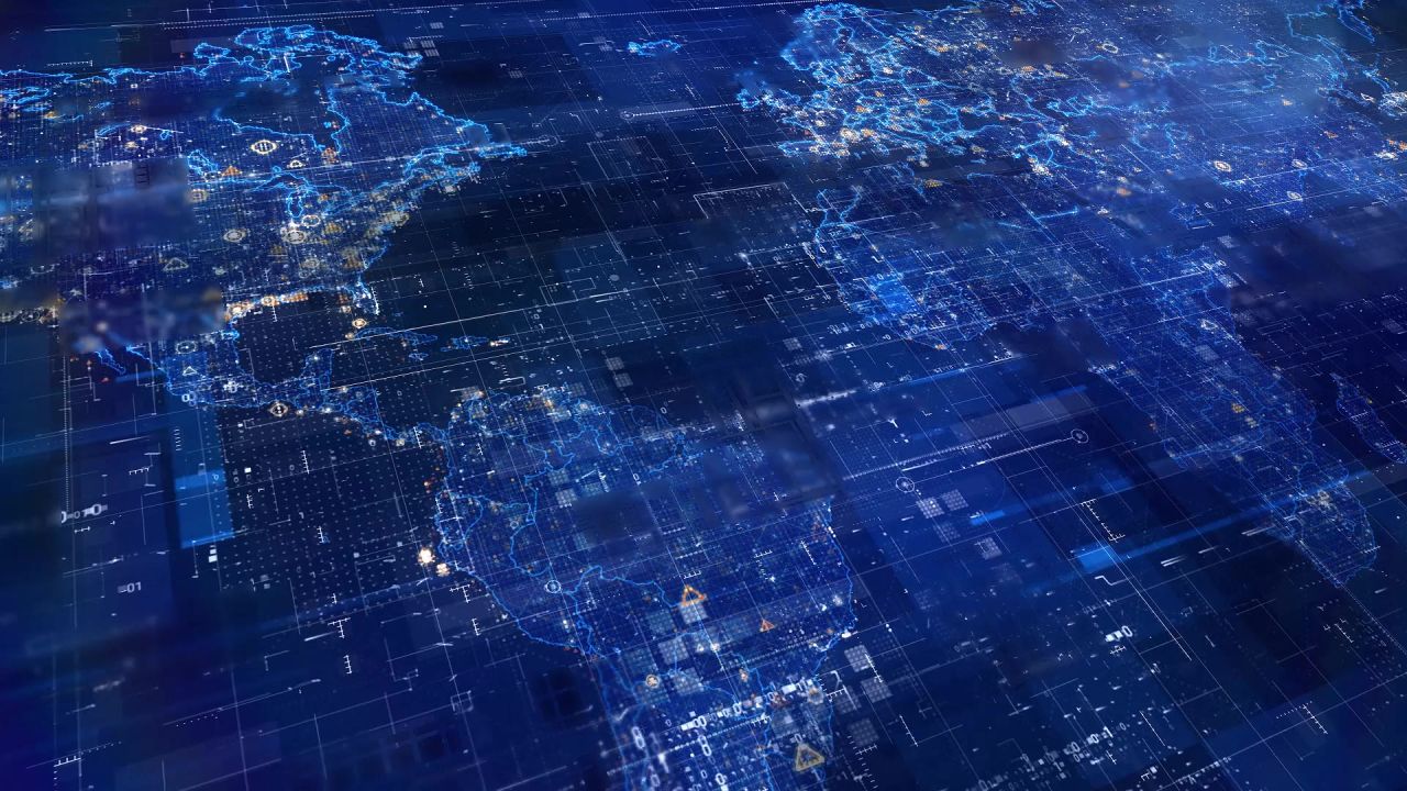 数字科技流动代码字母抽象互联网络金融视频素材 95