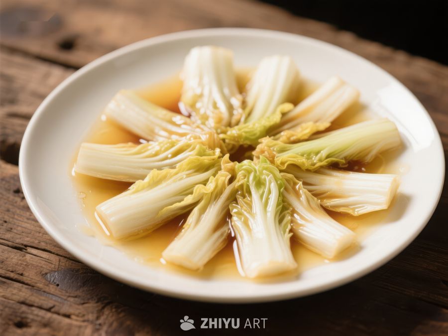 清蒸娃娃菜，汤汁鲜美 737