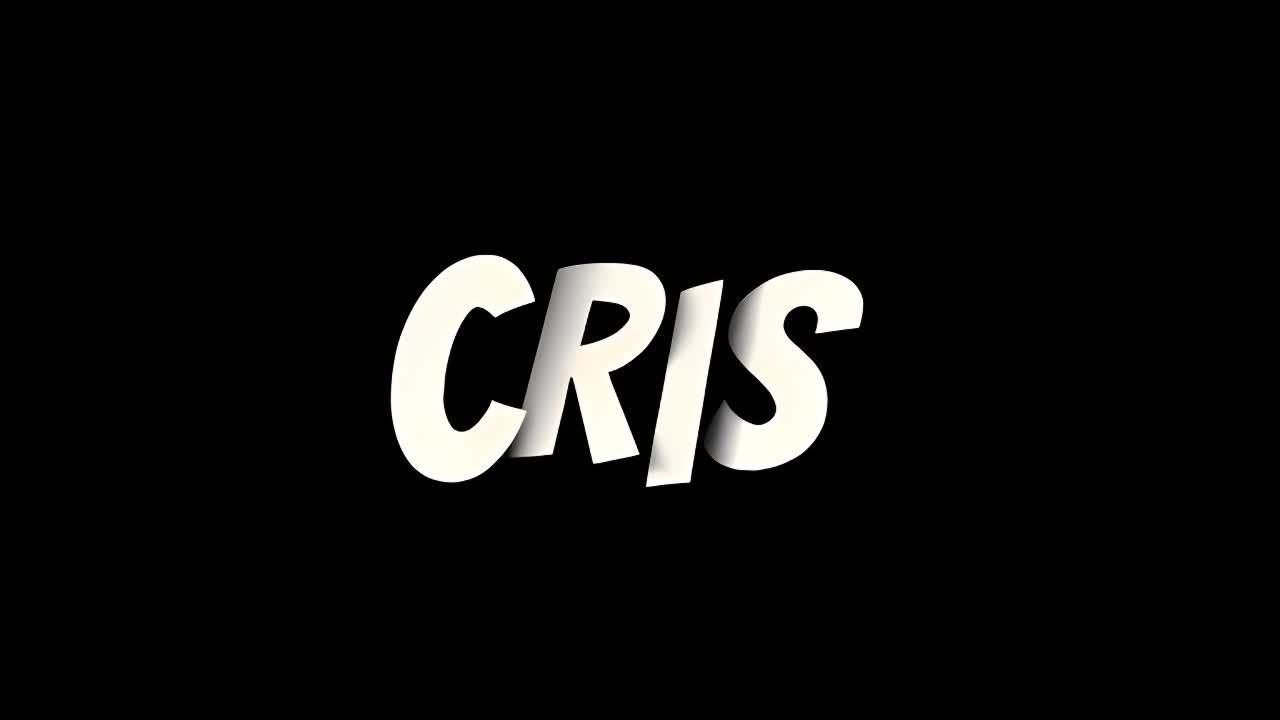 黑色的背景上，以白色立体字体显示CRIS四个字母。