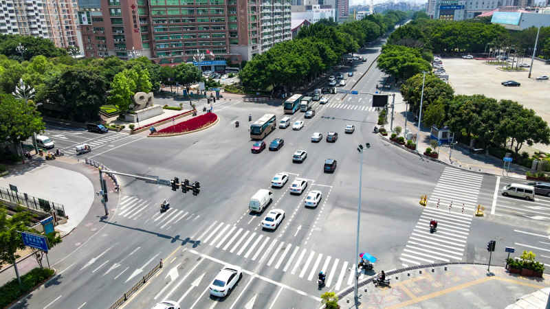福建泉州城市风光航拍图 