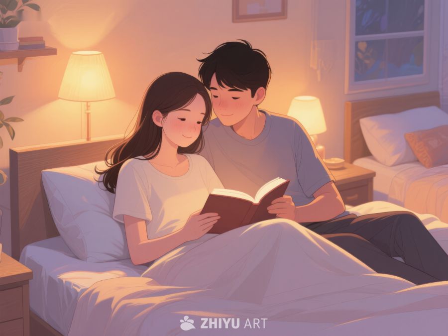 温馨夜晚共读时光 830