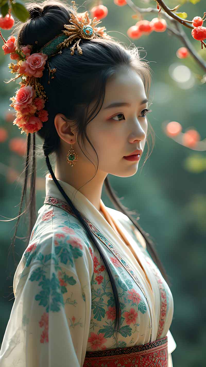 森林系列五颜六色古风艺术美女 89