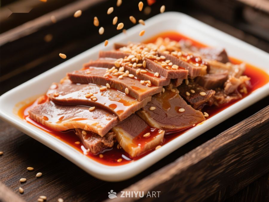麻辣牛肚配芝麻，诱人美食 940