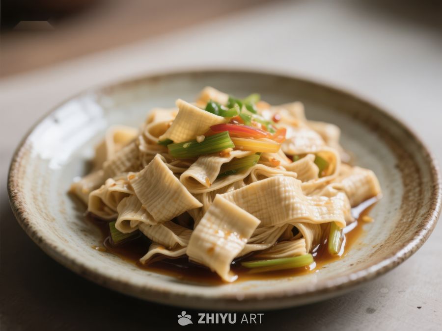 凉拌豆皮，清新美味 825