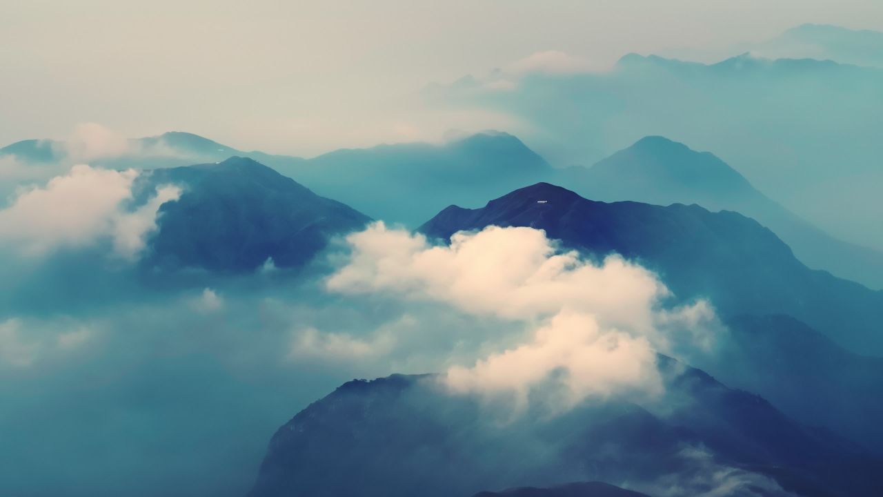 江西萍乡武功山日出日落云海风光航拍 28