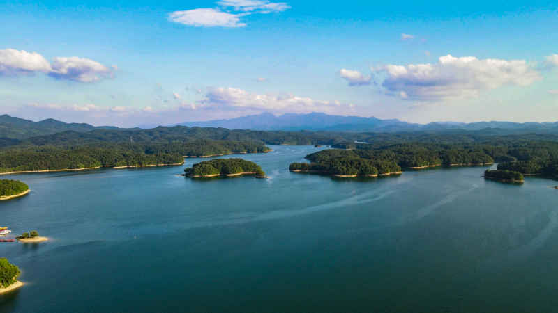 航拍祖国青山绿水自然风景