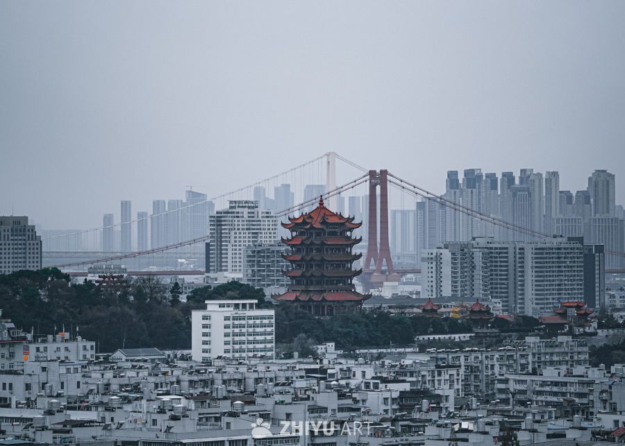 古今同框，黄鹤楼