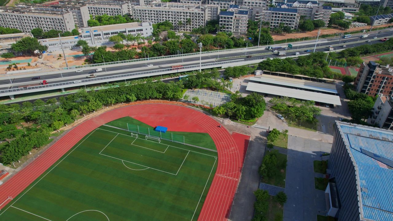 航拍厦门工商旅游学校