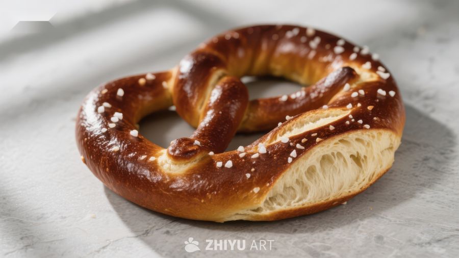金黄酥脆的椒盐软 Pretzel