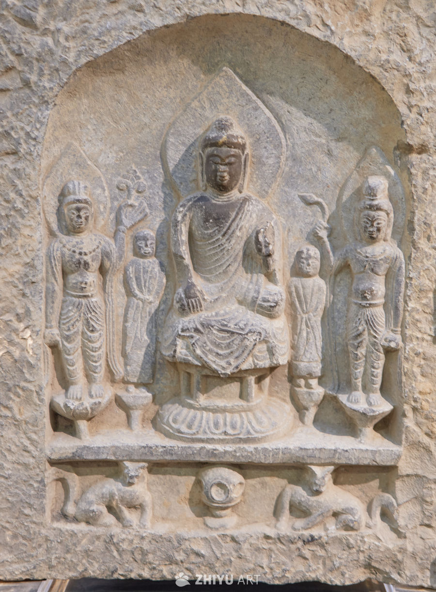 北京五塔寺内唐武周时期石质造像