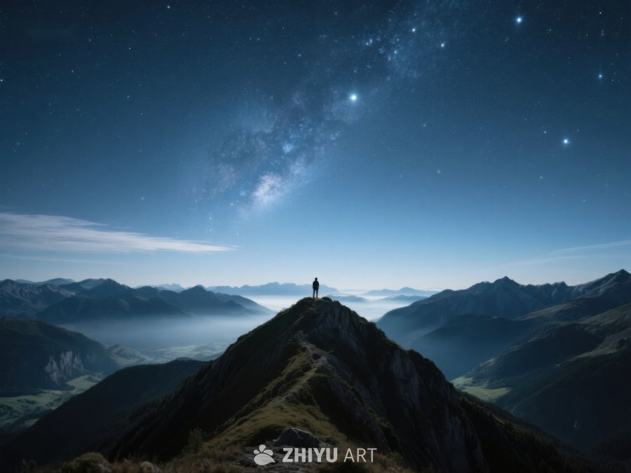 山顶夜景，星河璀璨 133