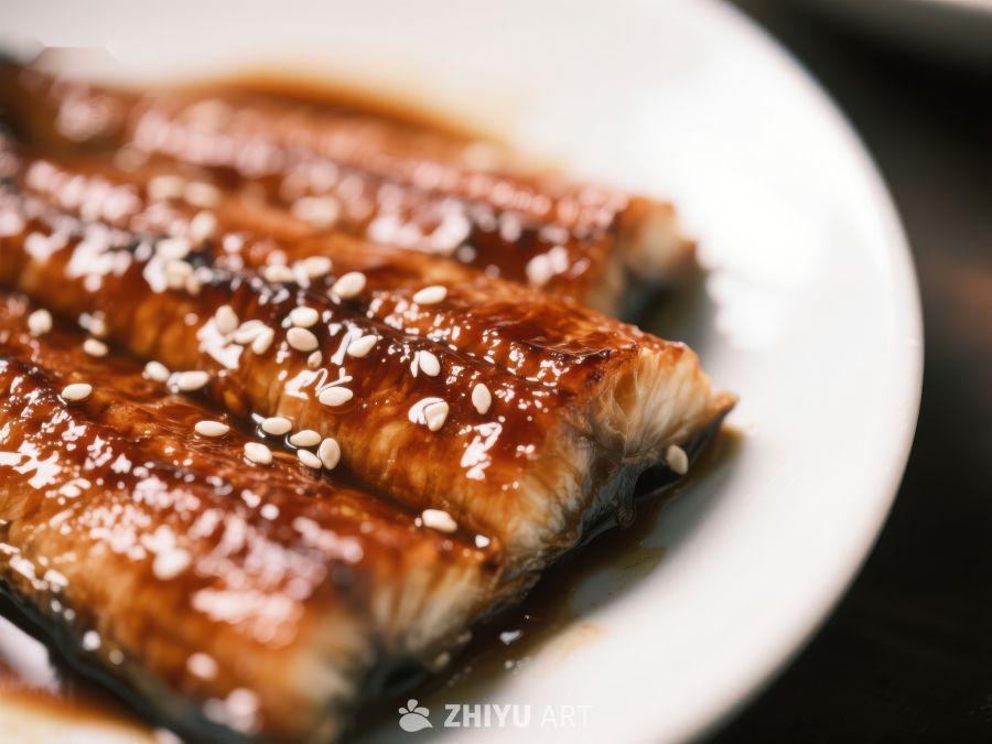 烤鳗鱼配芝麻，美味日式料理 114