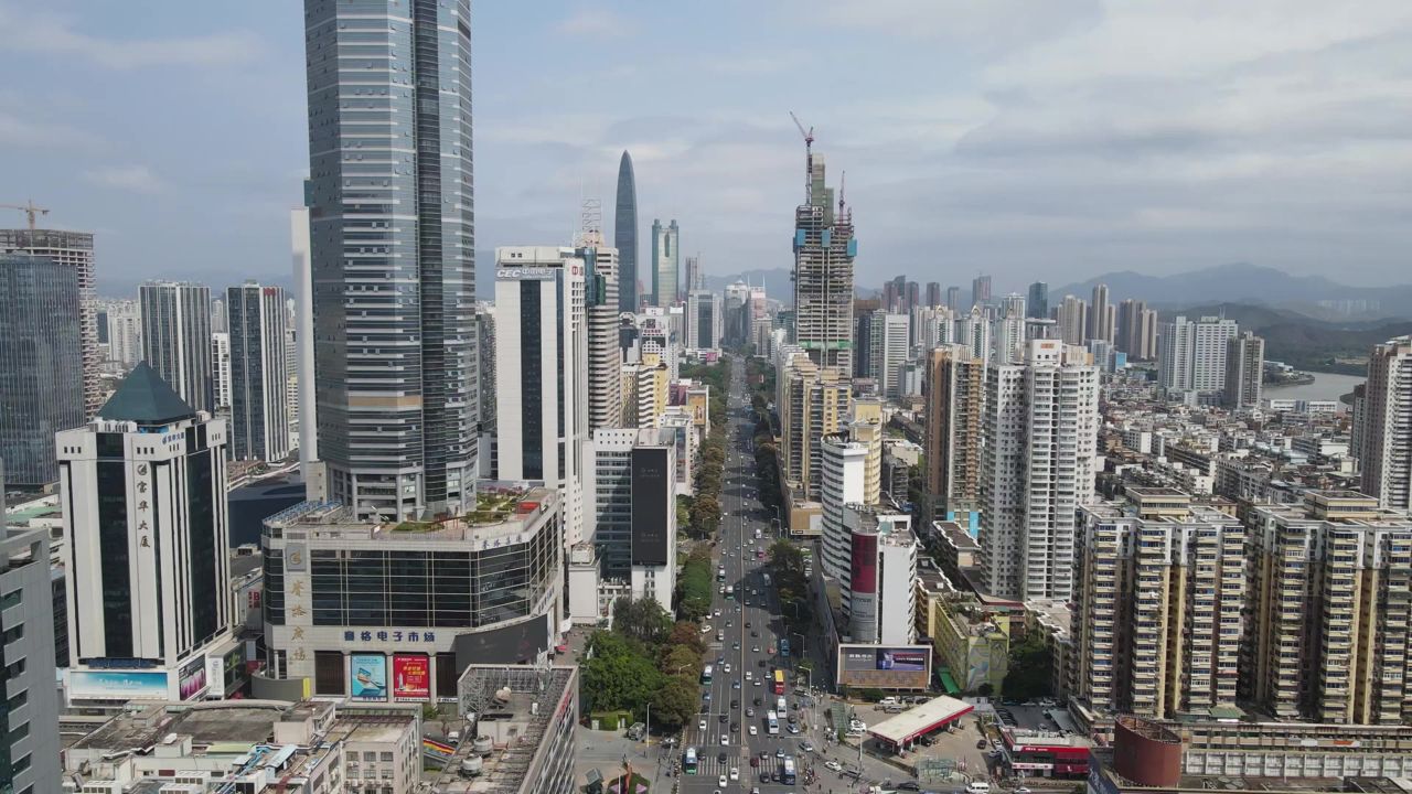 深圳 城市风光 高楼 建筑 航拍